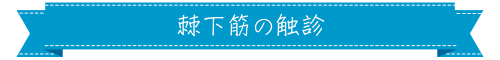 棘下筋の触診